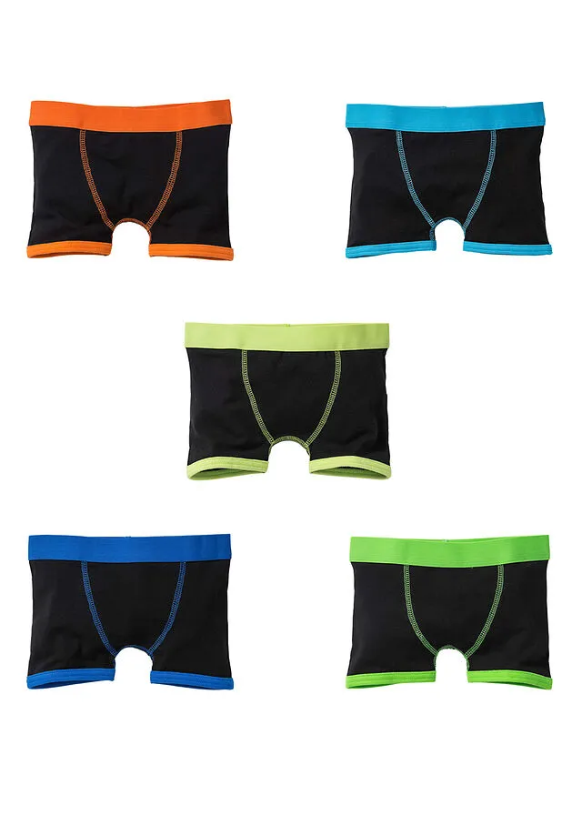 Pack de 5 boxers Negro multicolor