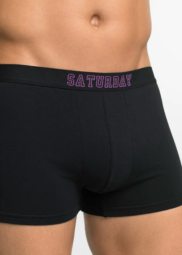 Pack de 7 boxer. Negro