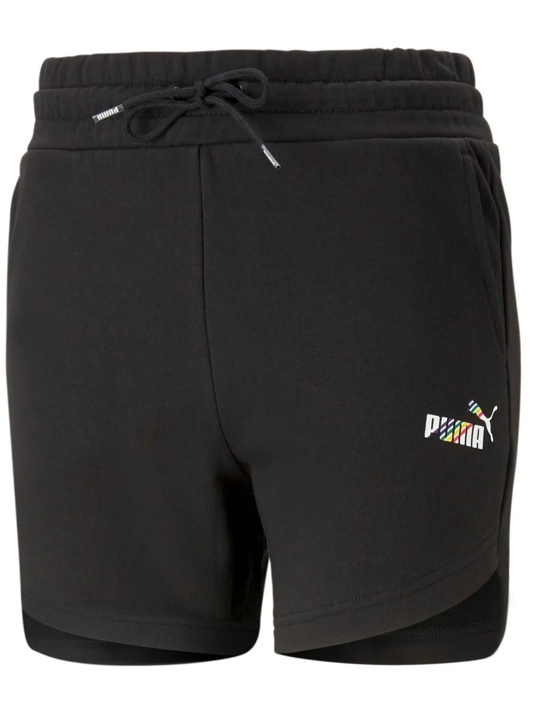 Pantalon Corto Puma Love is Love Negro Mujer