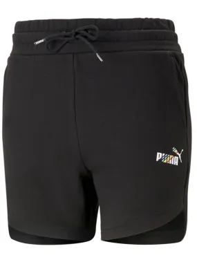 Pantalon Corto Puma Love is Love Negro Mujer