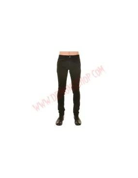 Pantalon Elastico Pitillo Negro Rocker