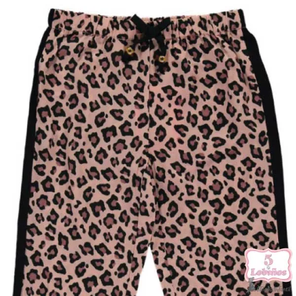 PANTALON NIÑA ANIMAL PRINT ROSA Bimbalina