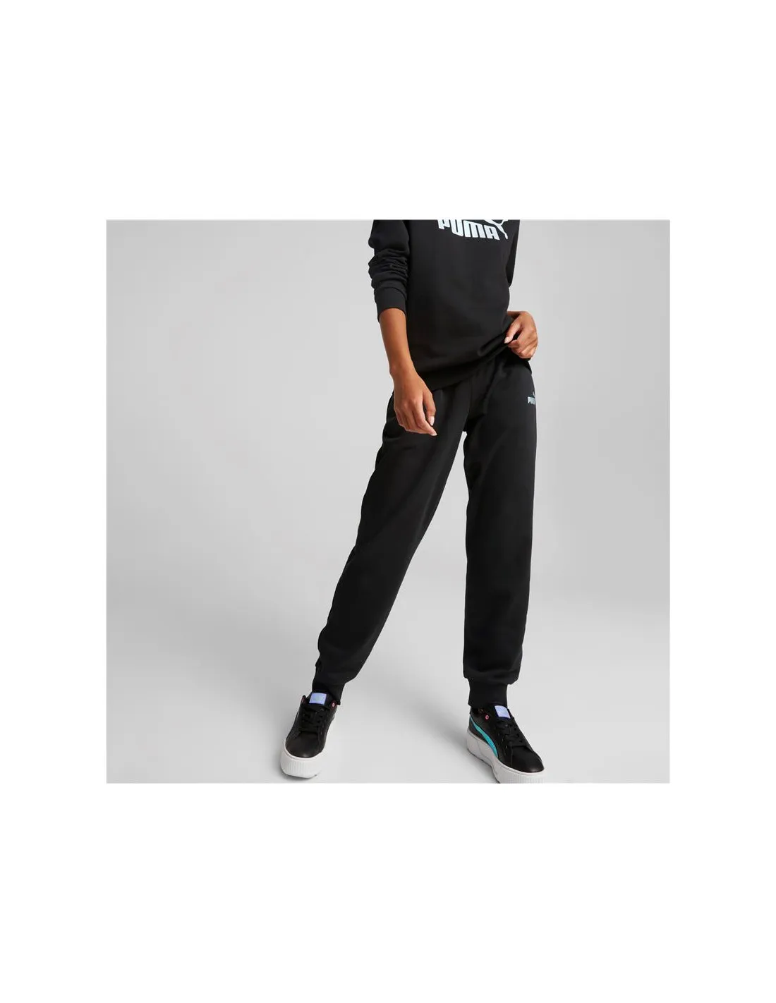 Pantalones Puma Essentials+ Metallic Mujer Bk