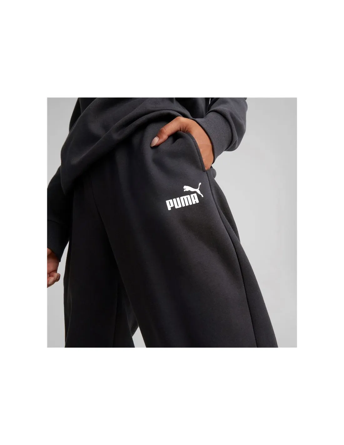 Pantalones Puma Essentials+ Metallic Mujer Bk