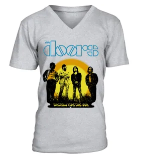 PSY200-062-GR. The Doors - Waiting for the Sun Camiseta cuello en V Unisex