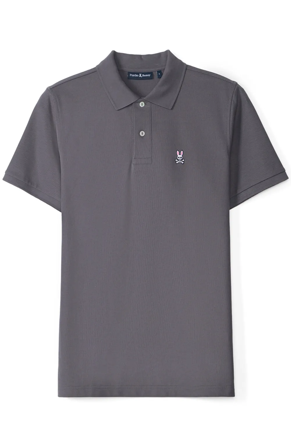 Psycho Bunny Polo Classic Pique Blackend Pearl