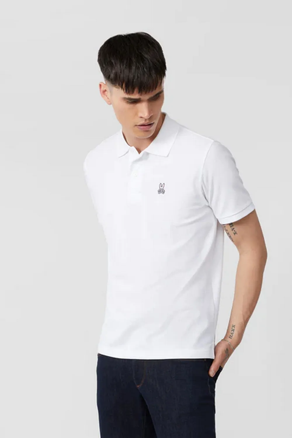 Psycho Bunny Polo Classic White