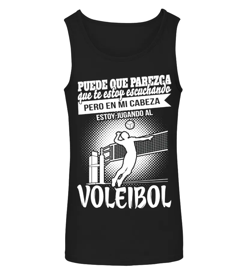 Puede que parezca que te estoy escuchando, pero en mi cabeza estoy jugando al V… Camiseta sin mangas Unisex