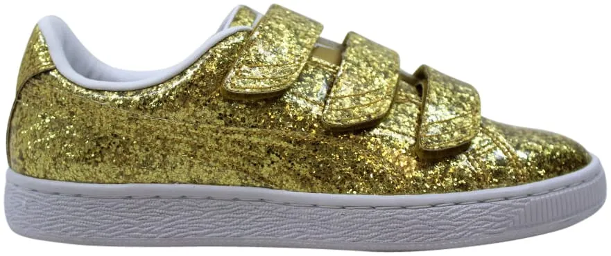 Puma Basket Strap " Glitter Gold" W