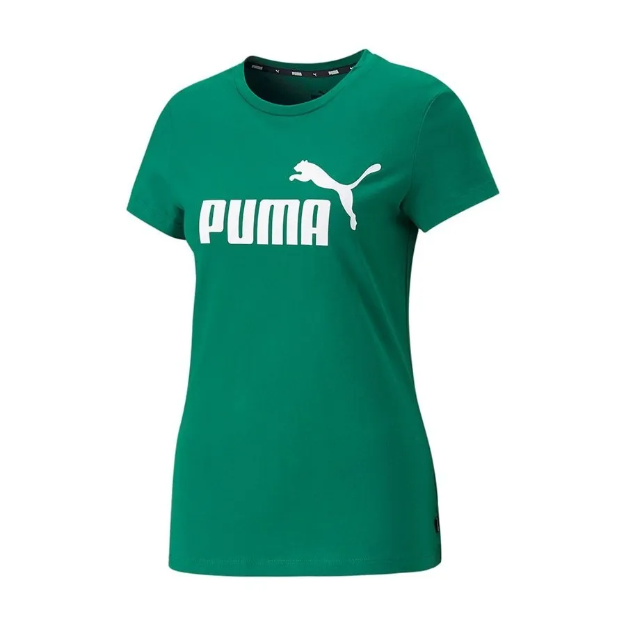 PUMA Camiseta Mujer ESS LOGO 586775-92 verde