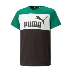 PUMA Camiseta NIÑO ESS+ COLORBLOCK 846127-37 NEGRO VERDE