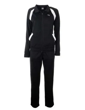 PUMA - Chándal negro y blanco Classic Tricot Suit op 672534 01 Mujer