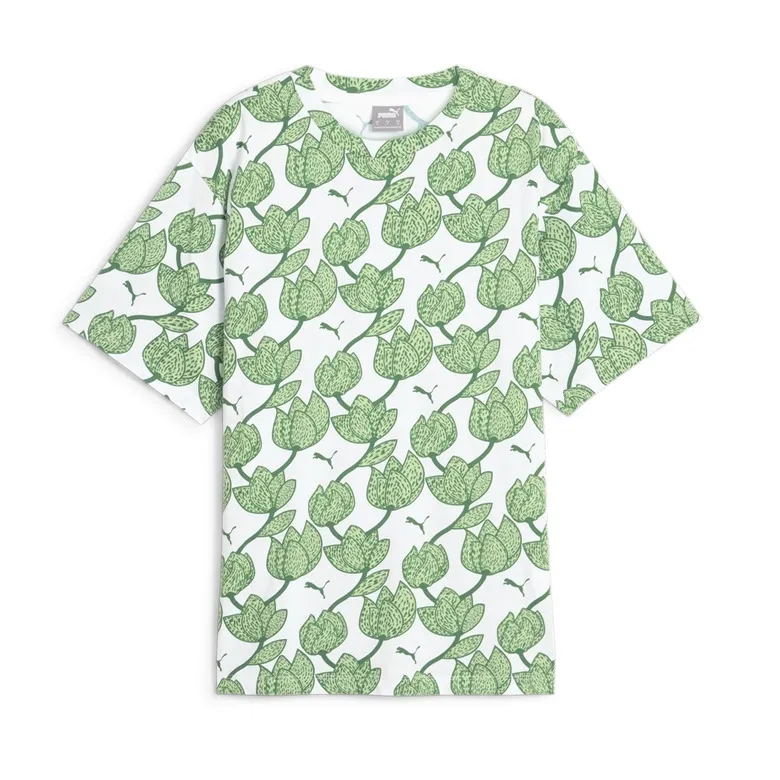 Puma ESS+ BLOSSOM AOP Tee "Archive Green"