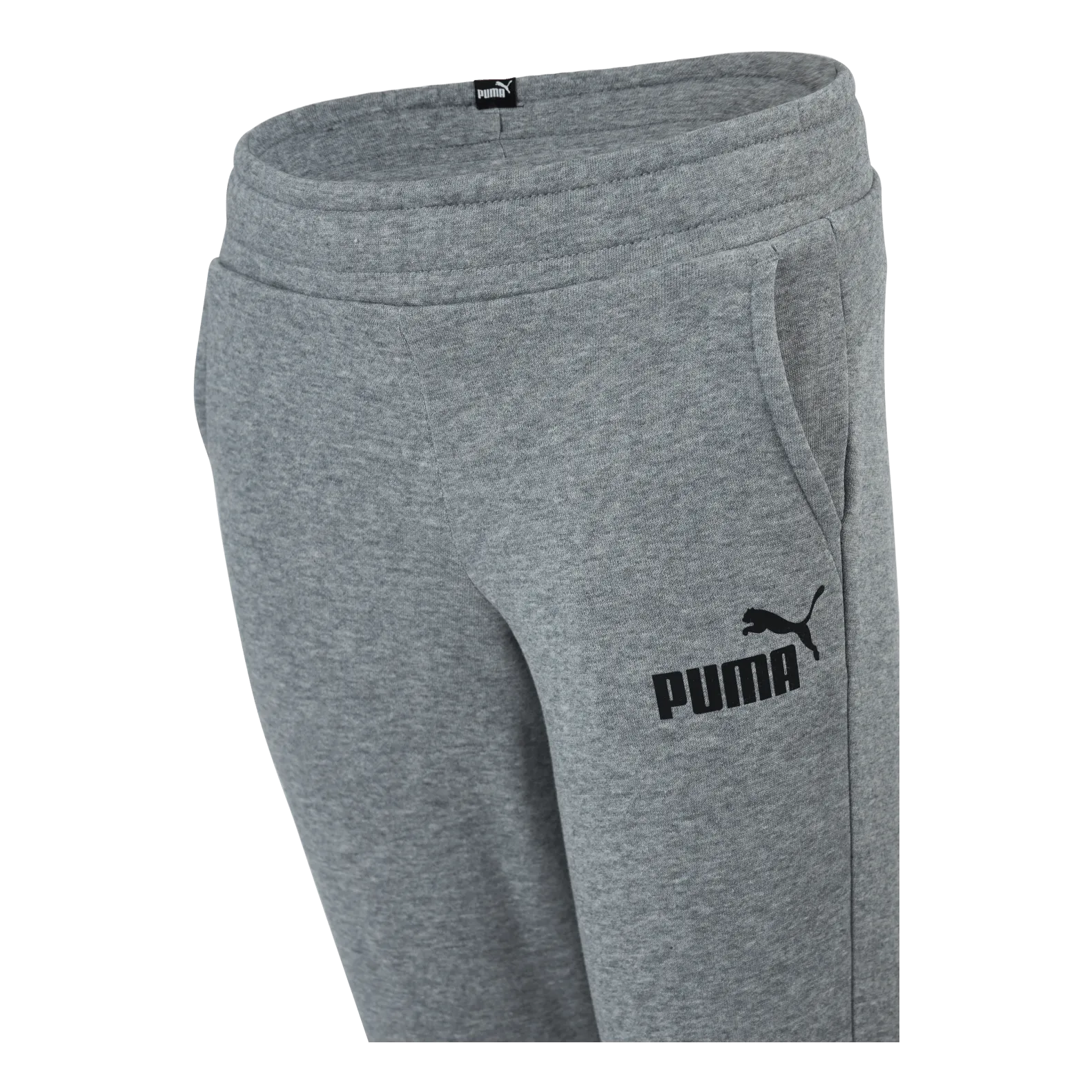 Puma Ess Logo Pants Fl Cl B Medium Gray Heather