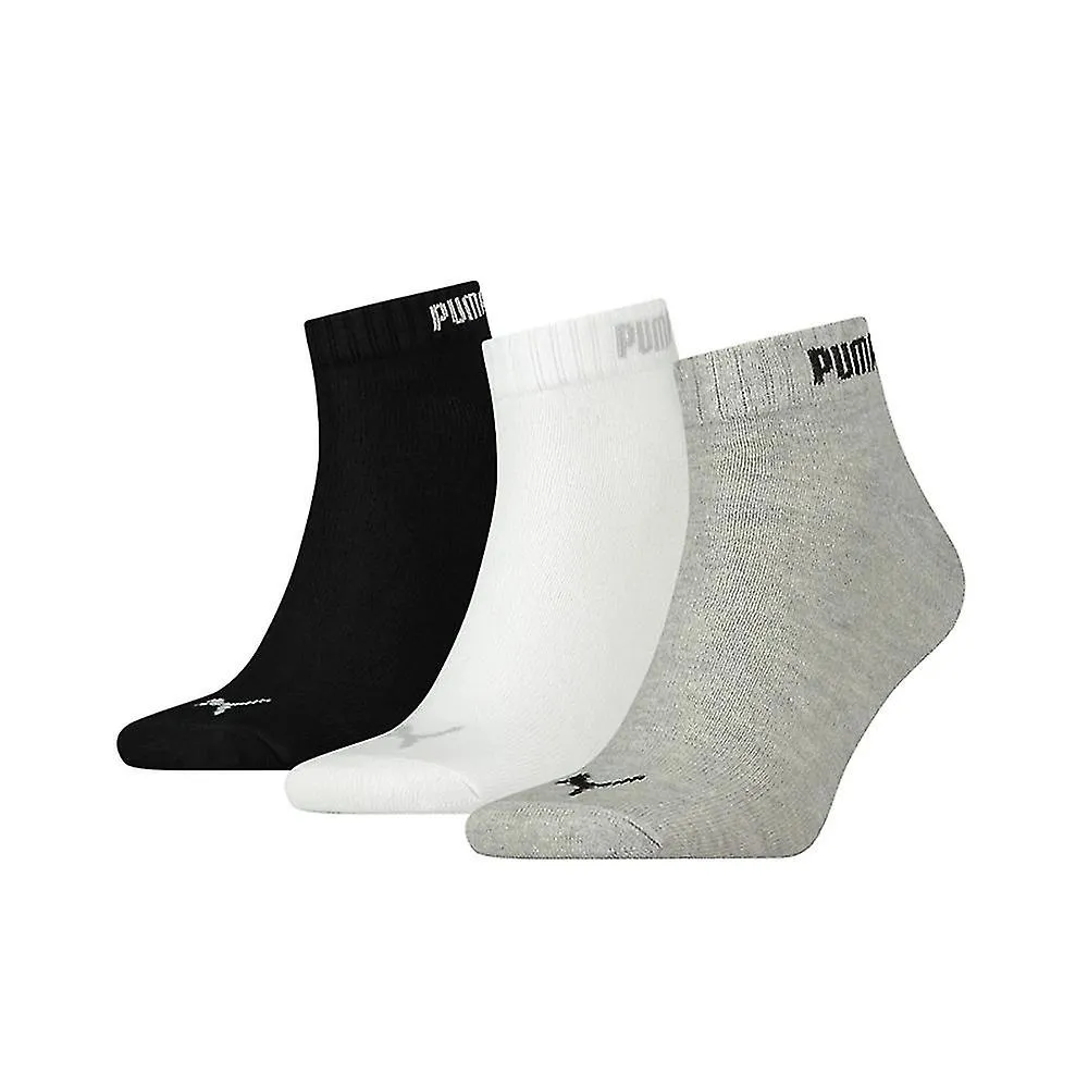 Puma Womens/Ladies Quarter Ankle Socks (Pack of 3)