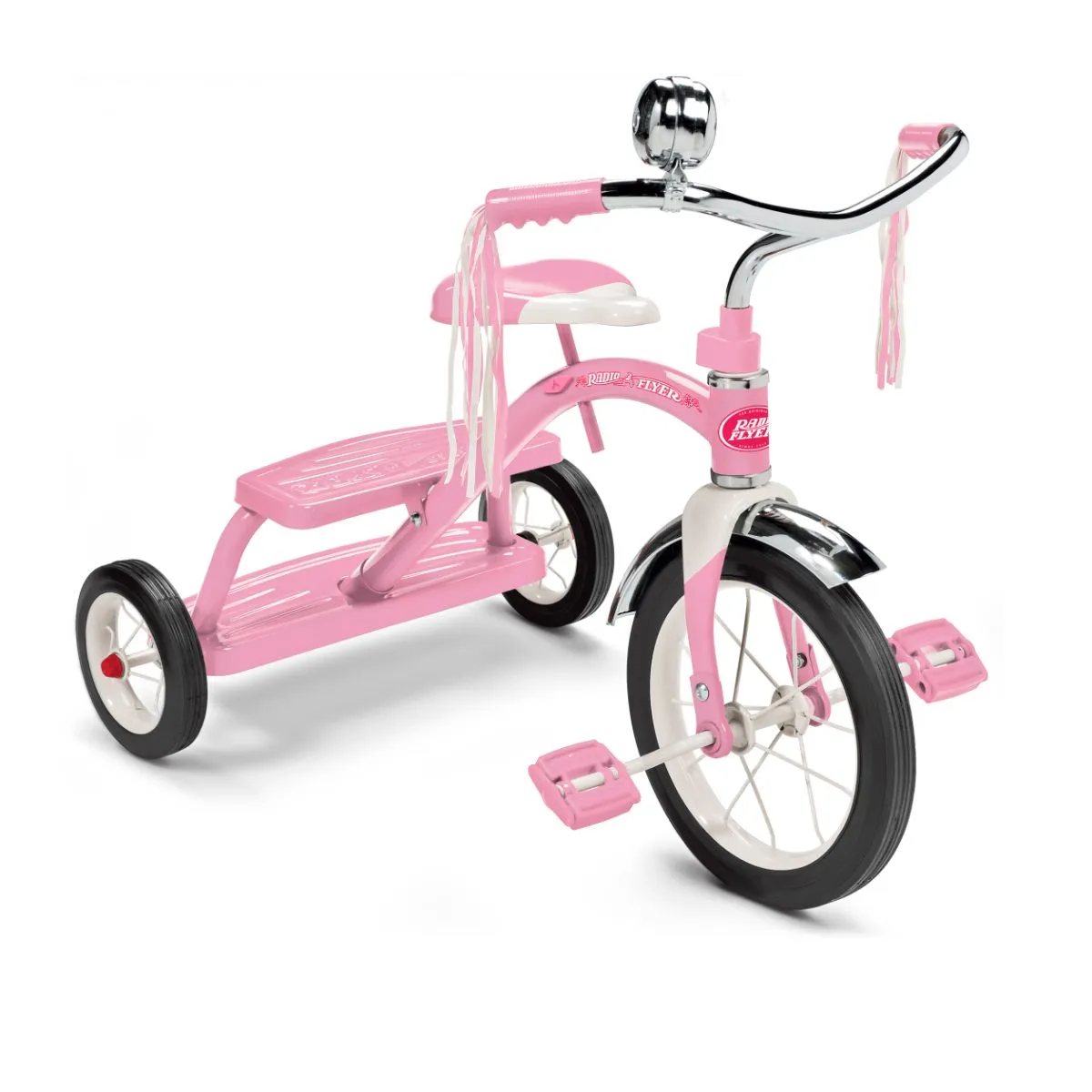 Radio flyer classic pink dual deck tricycle