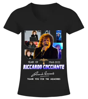 RICCARDO COCCIANTE 54 YEARS OF 1968-2022 Camiseta cuello pico Mujer