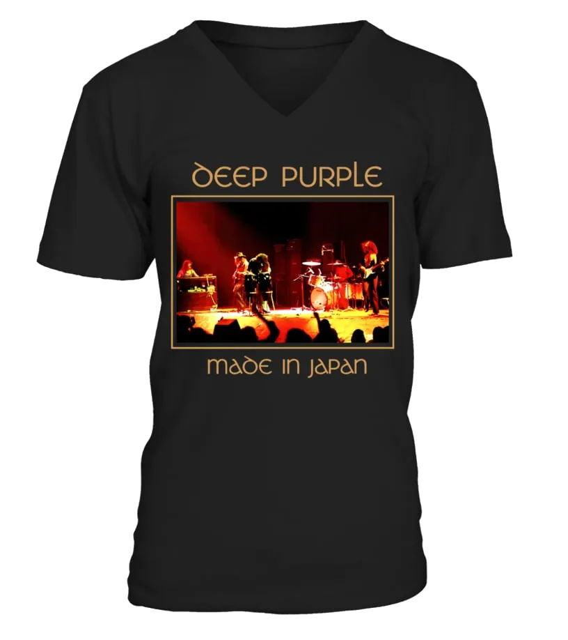 RK70S-109-BK. Deep Purple - Made in Japan Camiseta cuello en V Unisex