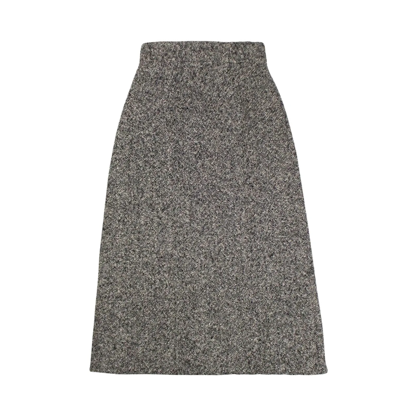 Saint Laurent Wool A-Line Mid Length Skirt