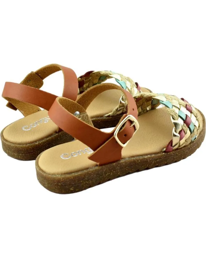 Sandalias de Niño CONGUITOS SANDALIA DE NINA TRENZADA 628770 CUERO