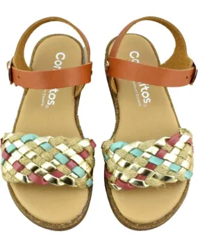 Sandalias de Niño CONGUITOS SANDALIA DE NINA TRENZADA 628770 CUERO