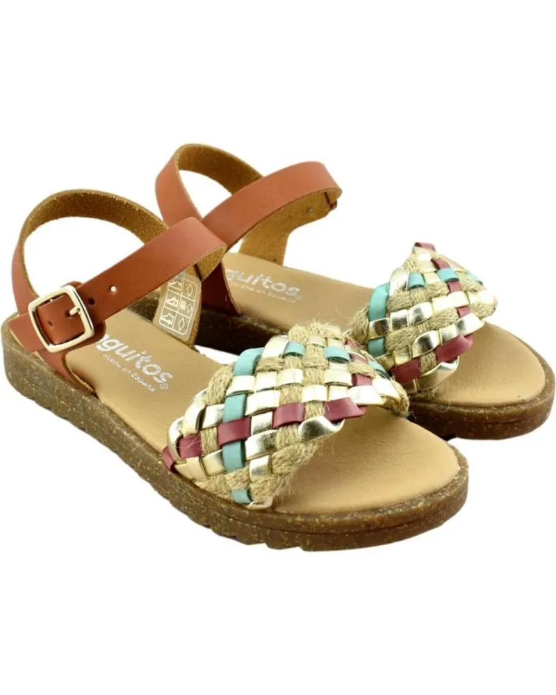 Sandalias de Niño CONGUITOS SANDALIA DE NINA TRENZADA 628770 CUERO