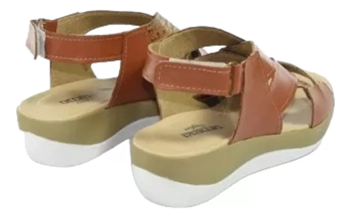 Sandalias Guaracha Cuero  Mujer Gran Confort Ornela 720