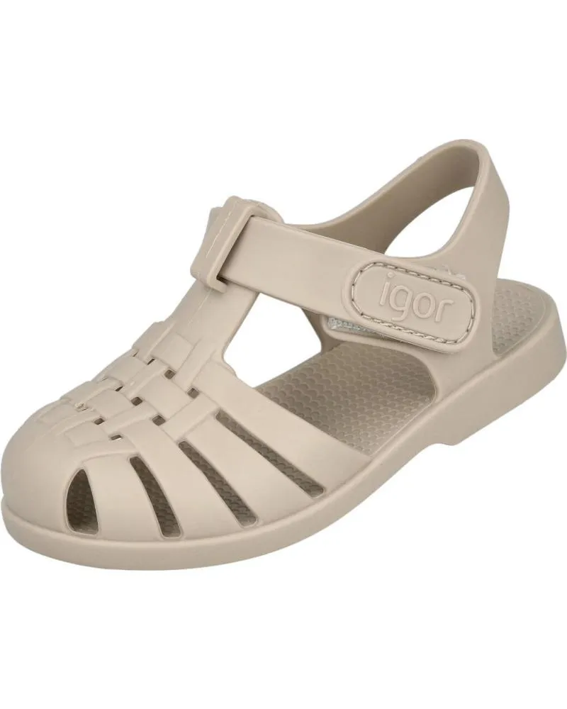 Sandalias IGOR  de Niña S10288-100 CLASICA VELCRO SANDALIAS CANGREJERAS UNISEX  ARENA