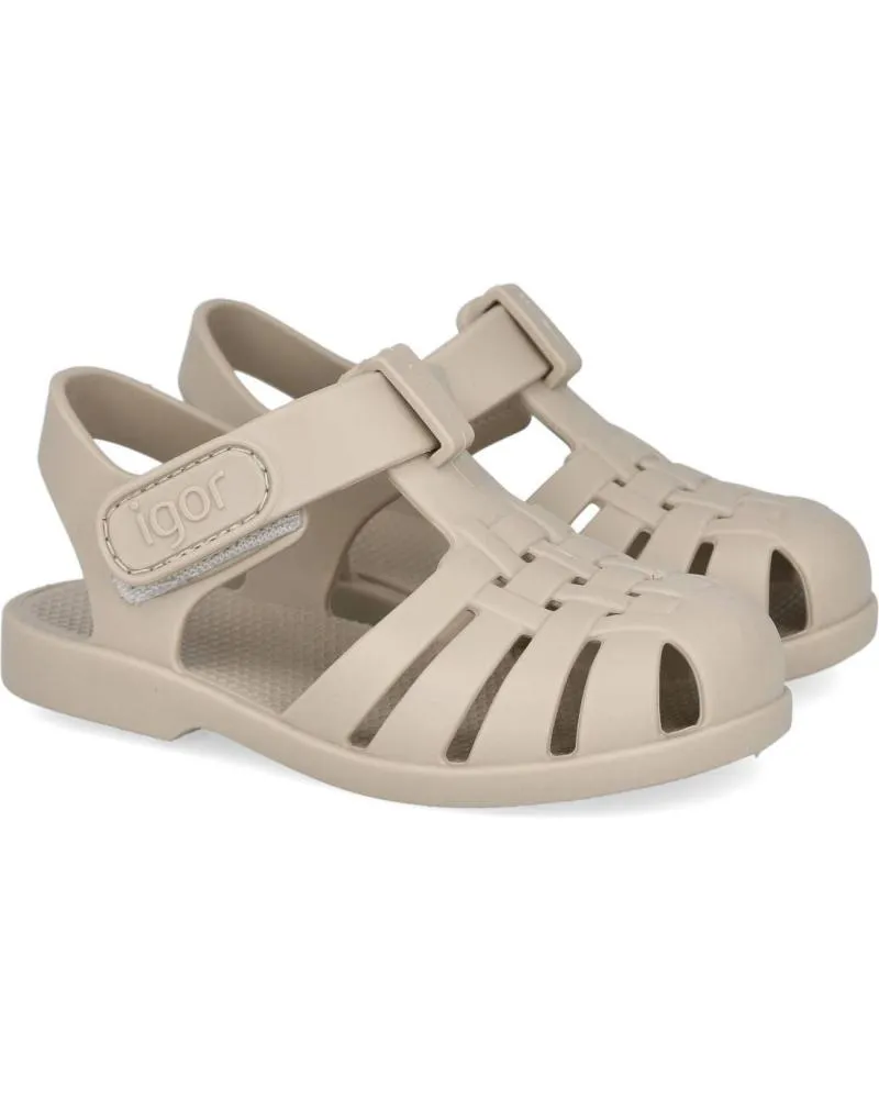 Sandalias IGOR  de Niña S10288-100 CLASICA VELCRO SANDALIAS CANGREJERAS UNISEX  ARENA