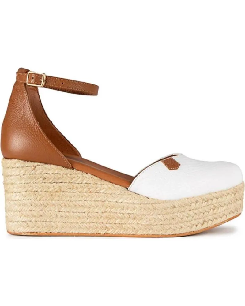 Sandalias POPA  de Mujer CANTALAR PIEL BLANCA-CUERO  BLANCO