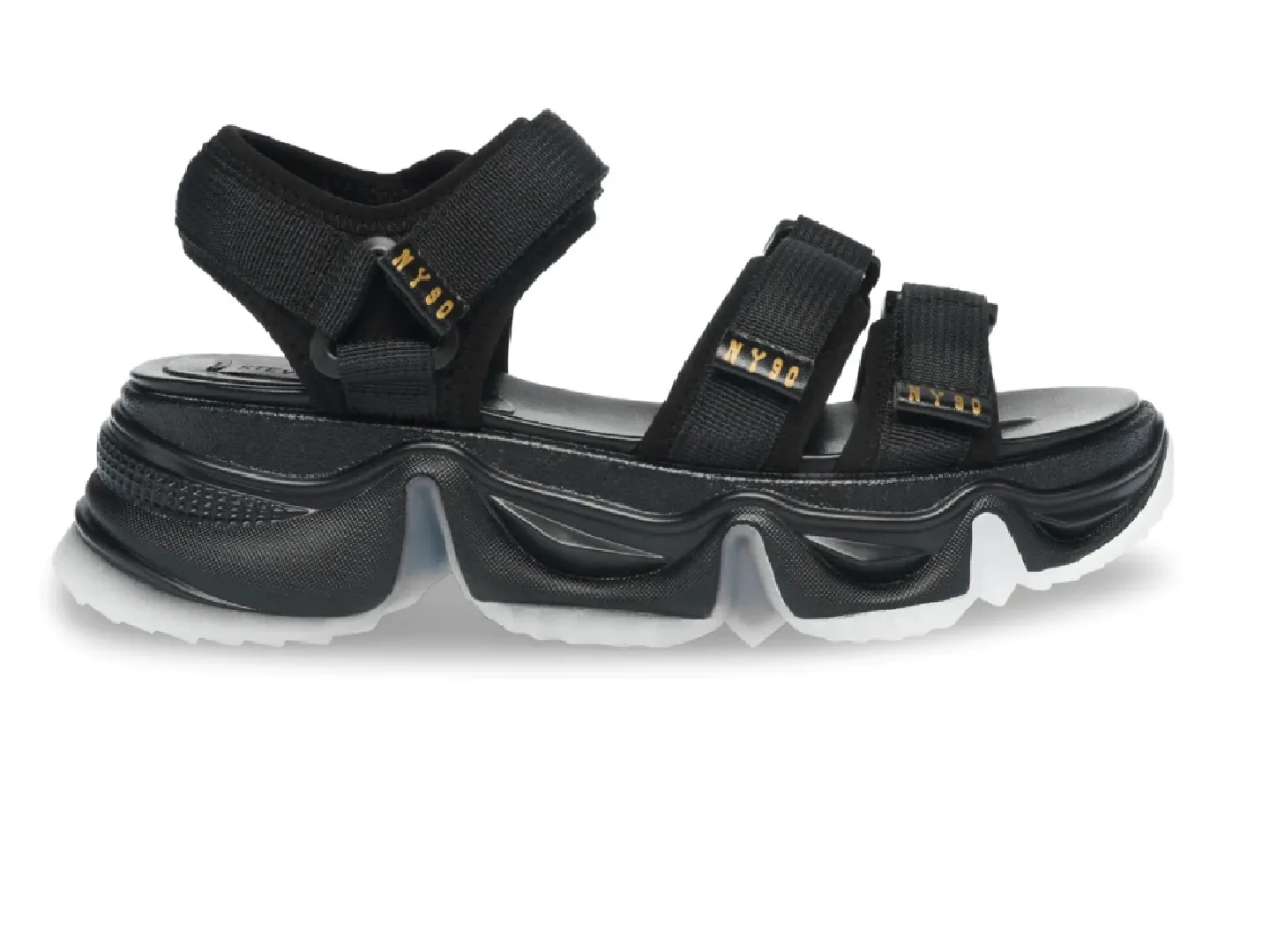 Sandalias Steve Madden Chakra Negro Para Mujer