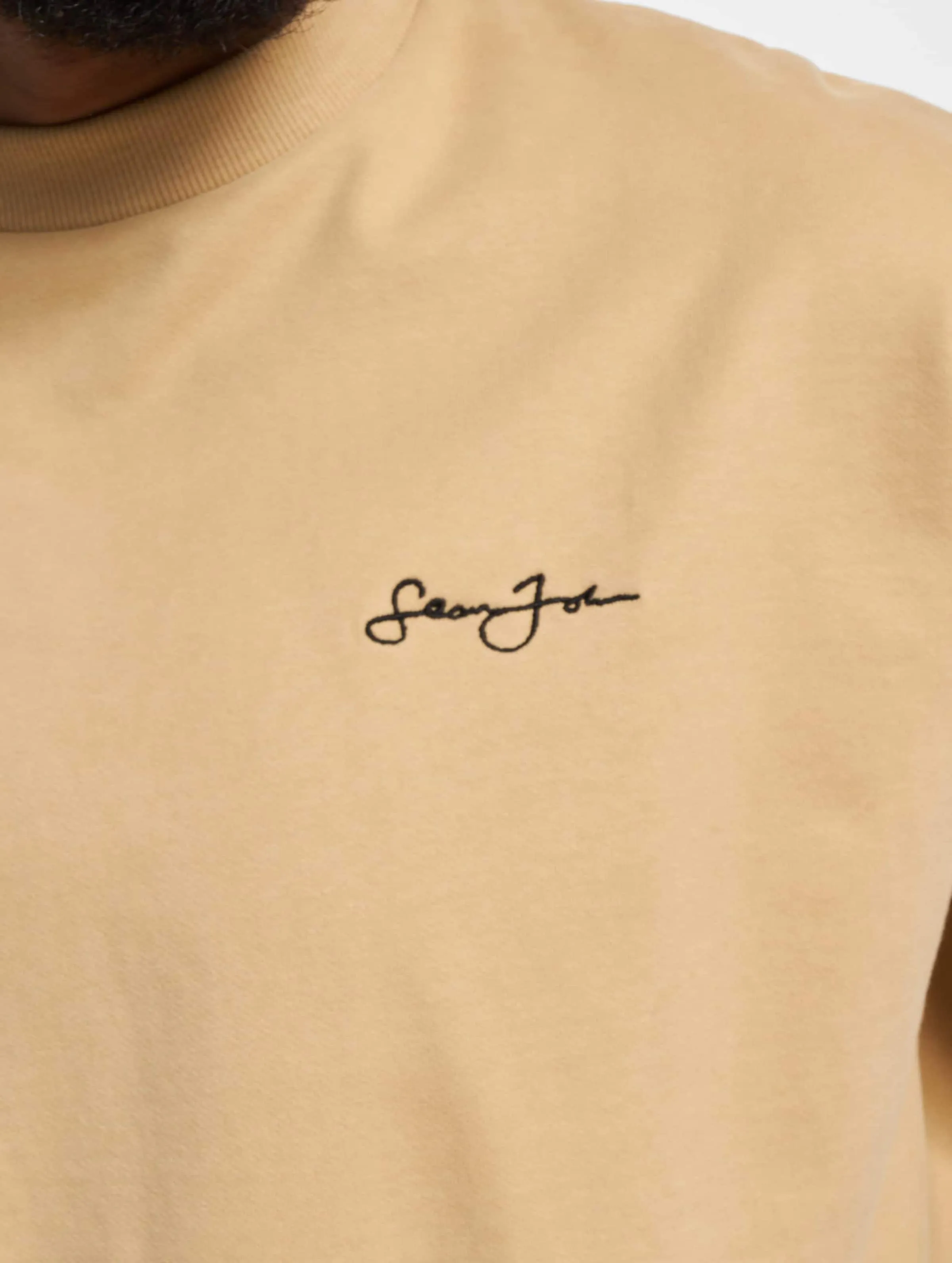 Sean John JM233-021-1 SJ Script Logo Retro Backprint Crew