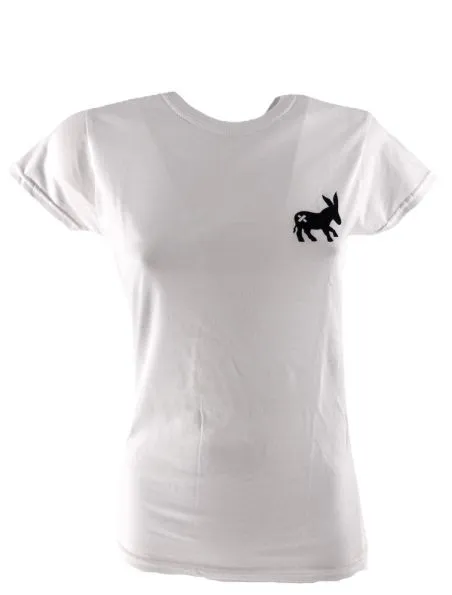 SENSA CUNISIUN Camiseta Classic Logo Mujer Bianco/Nero