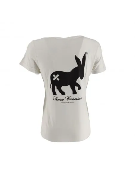 SENSA CUNISIUN Camiseta Classic Logo Mujer White/Black