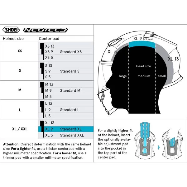 Shoei Revestimiento interior GT-Air 3 - Neotec 3 5MM 