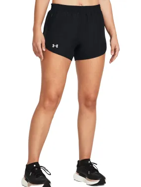 Short Under Armour Fly By Negro Para Mujer