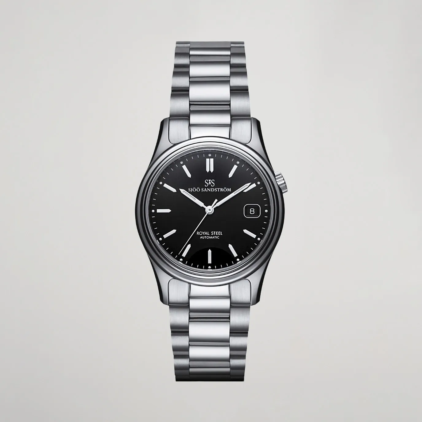 Sjöö Sandström Royal Steel Classic 36mm Black with Steel