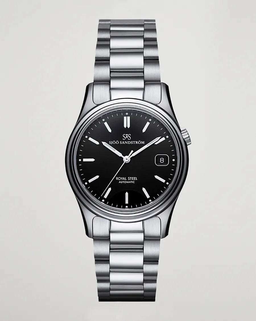 Sjöö Sandström Royal Steel Classic 36mm Black with Steel