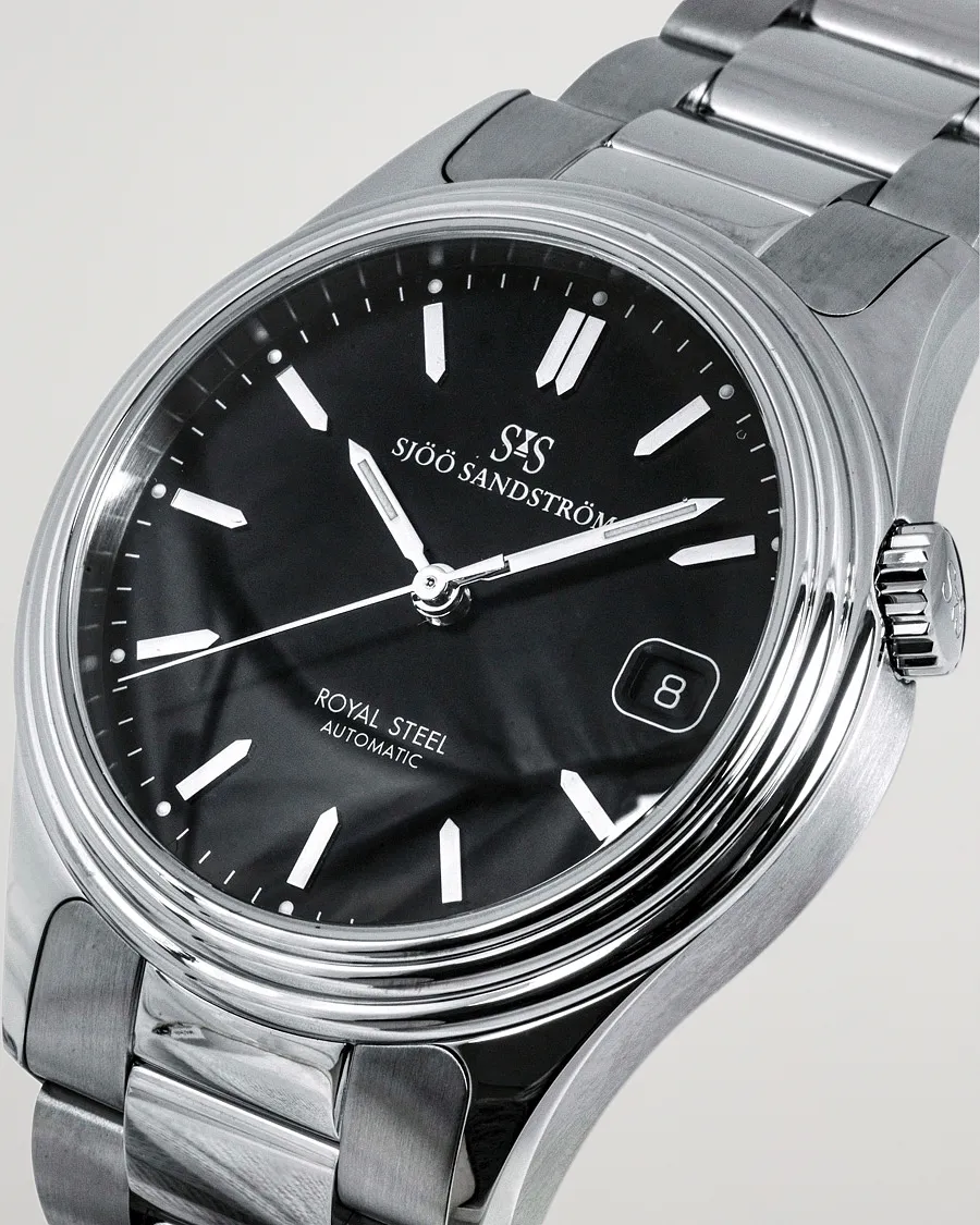 Sjöö Sandström Royal Steel Classic 36mm Black with Steel