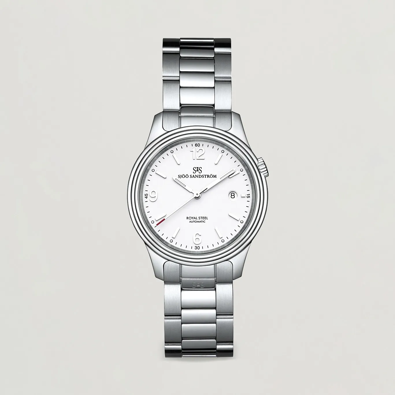 Sjöö Sandström Royal Steel Classic 41mm White and Steel