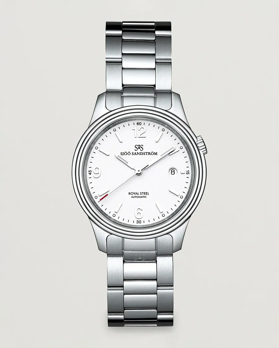 Sjöö Sandström Royal Steel Classic 41mm White and Steel