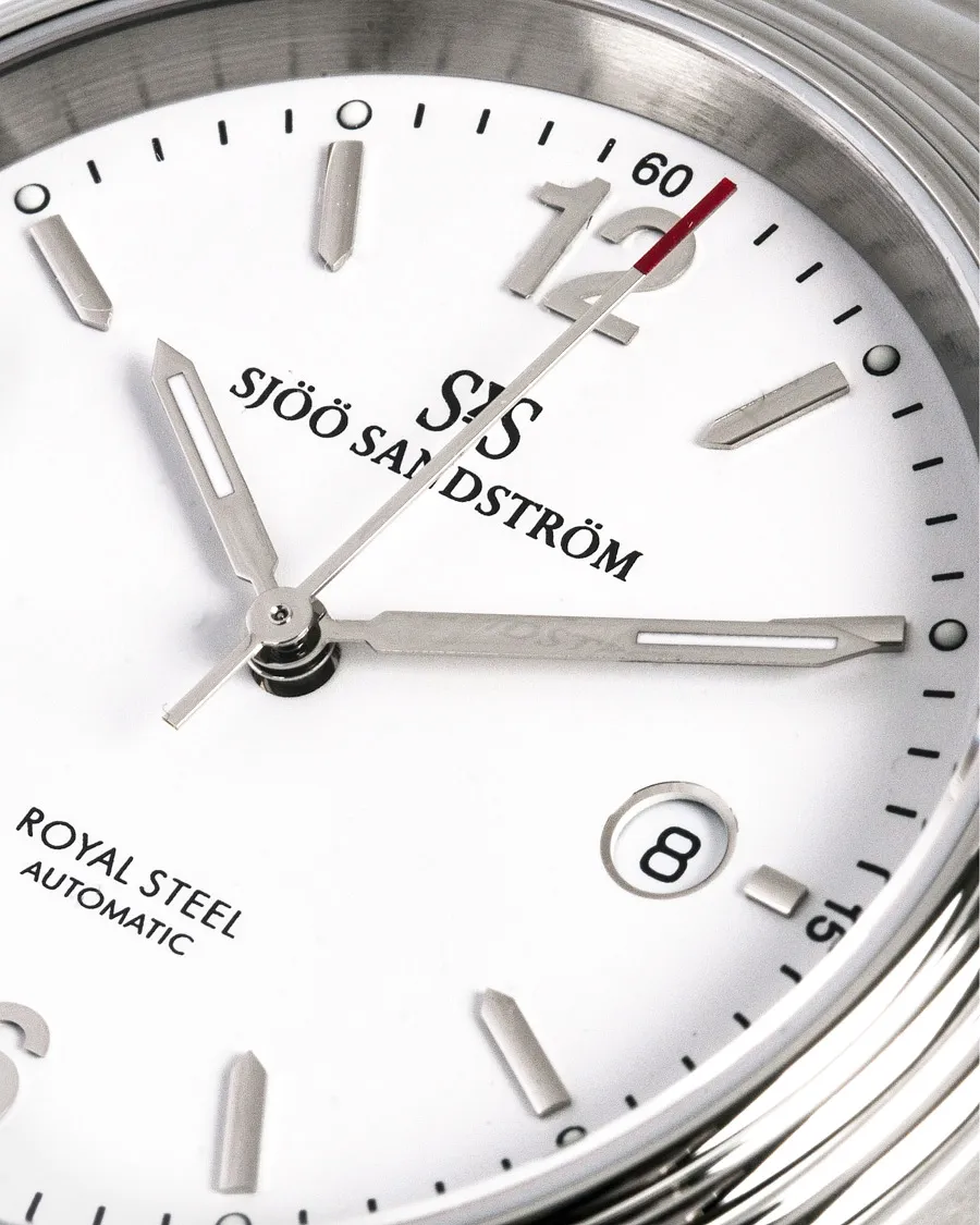 Sjöö Sandström Royal Steel Classic 41mm White and Steel