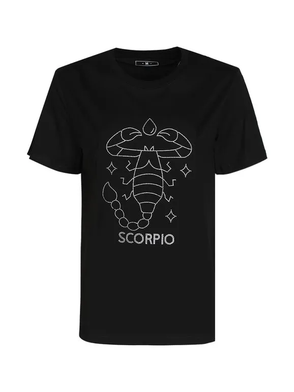 Solada Camiseta de manga corta mujer signo del zodiaco Escorpio