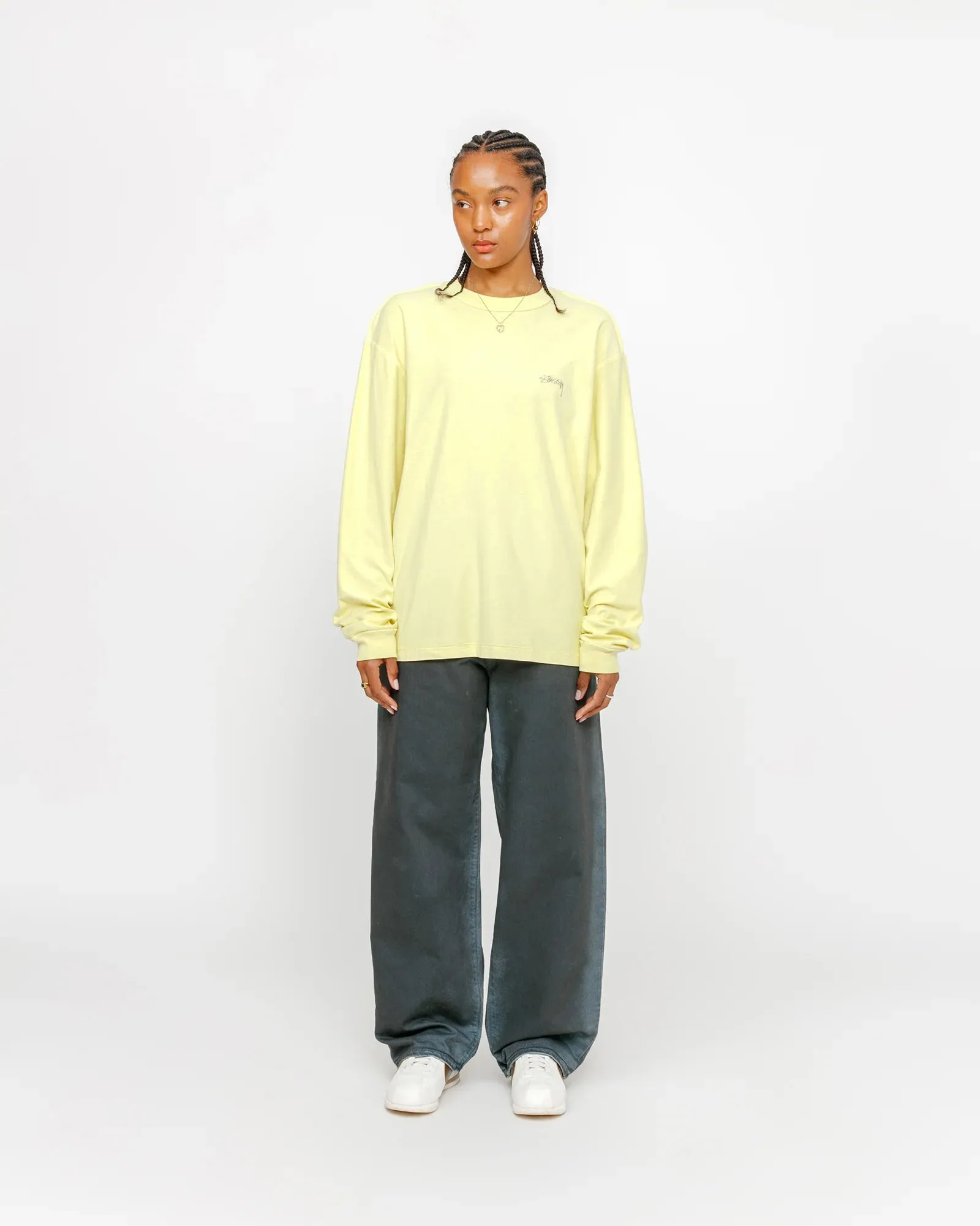 Stussy Lazy Ls Tee Yelo