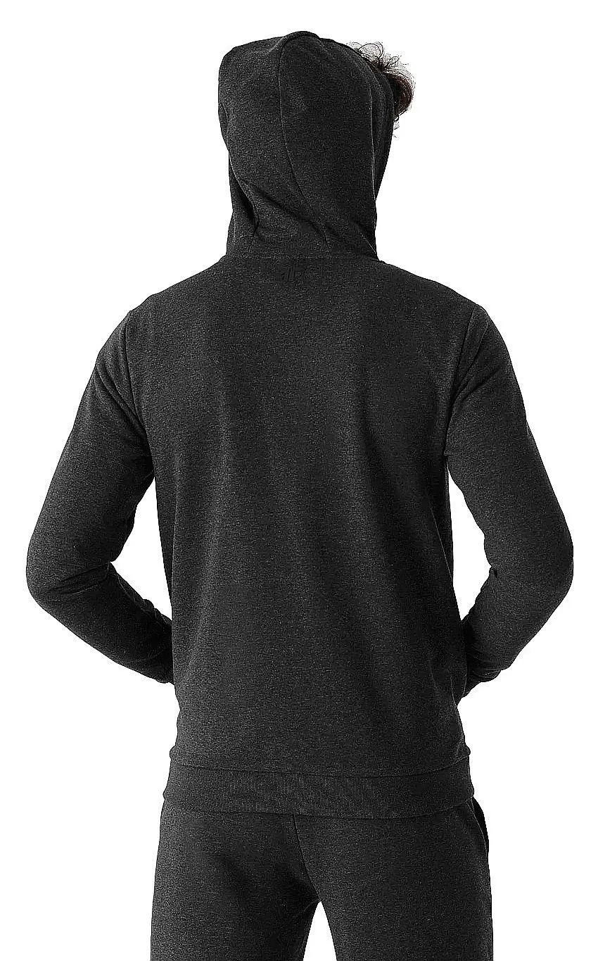 sudadera 4F H4L22-BLM353 Zip - 23M/Dark Grey Melange - men´s