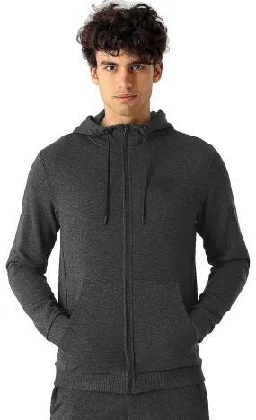 sudadera 4F H4L22-BLM353 Zip - 23M/Dark Grey Melange - men´s