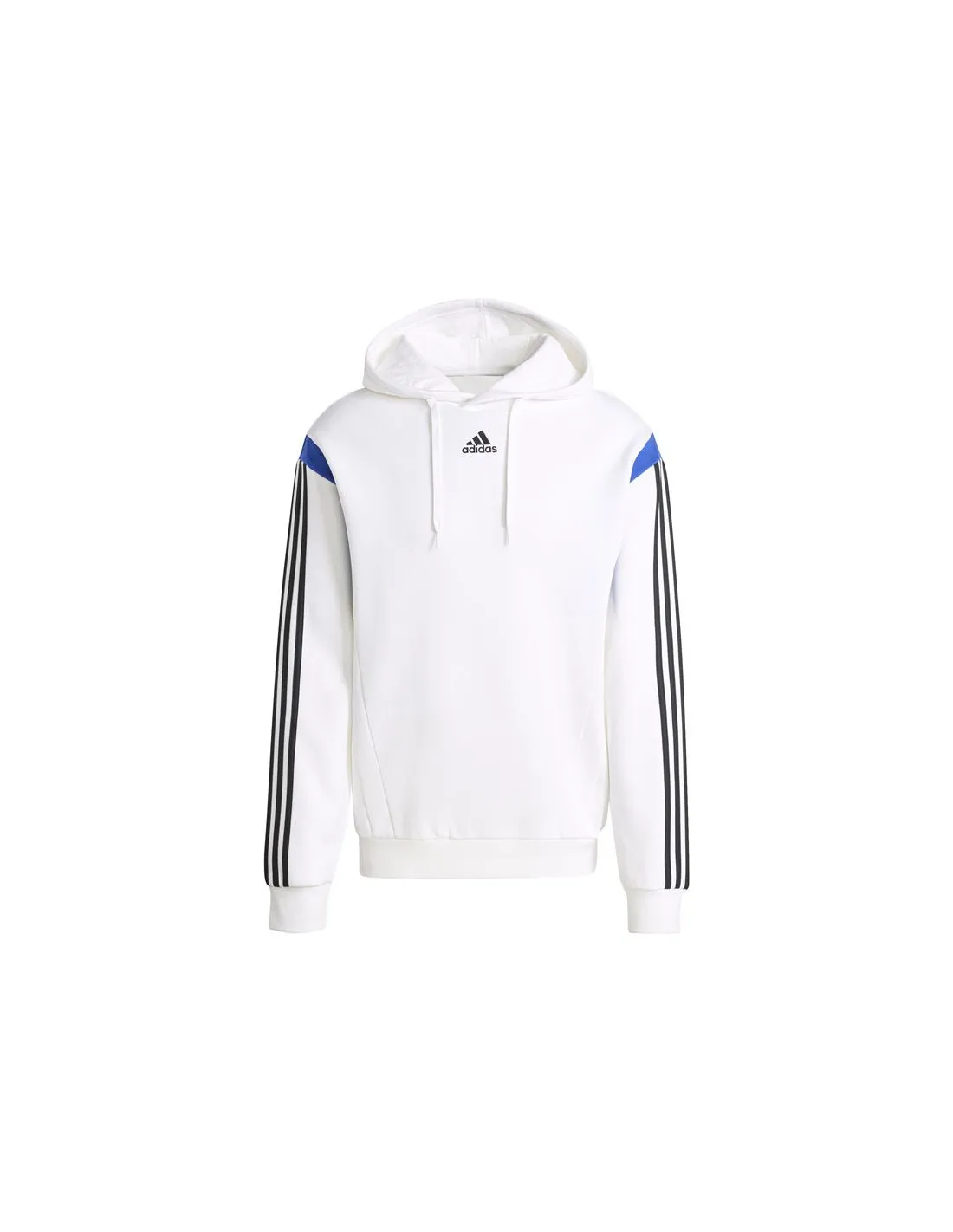 Sudadera adidas Colorblock Hooded Hombre Blanco/Negro