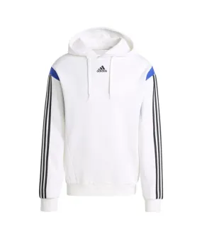 Sudadera adidas Colorblock Hooded Hombre Blanco/Negro