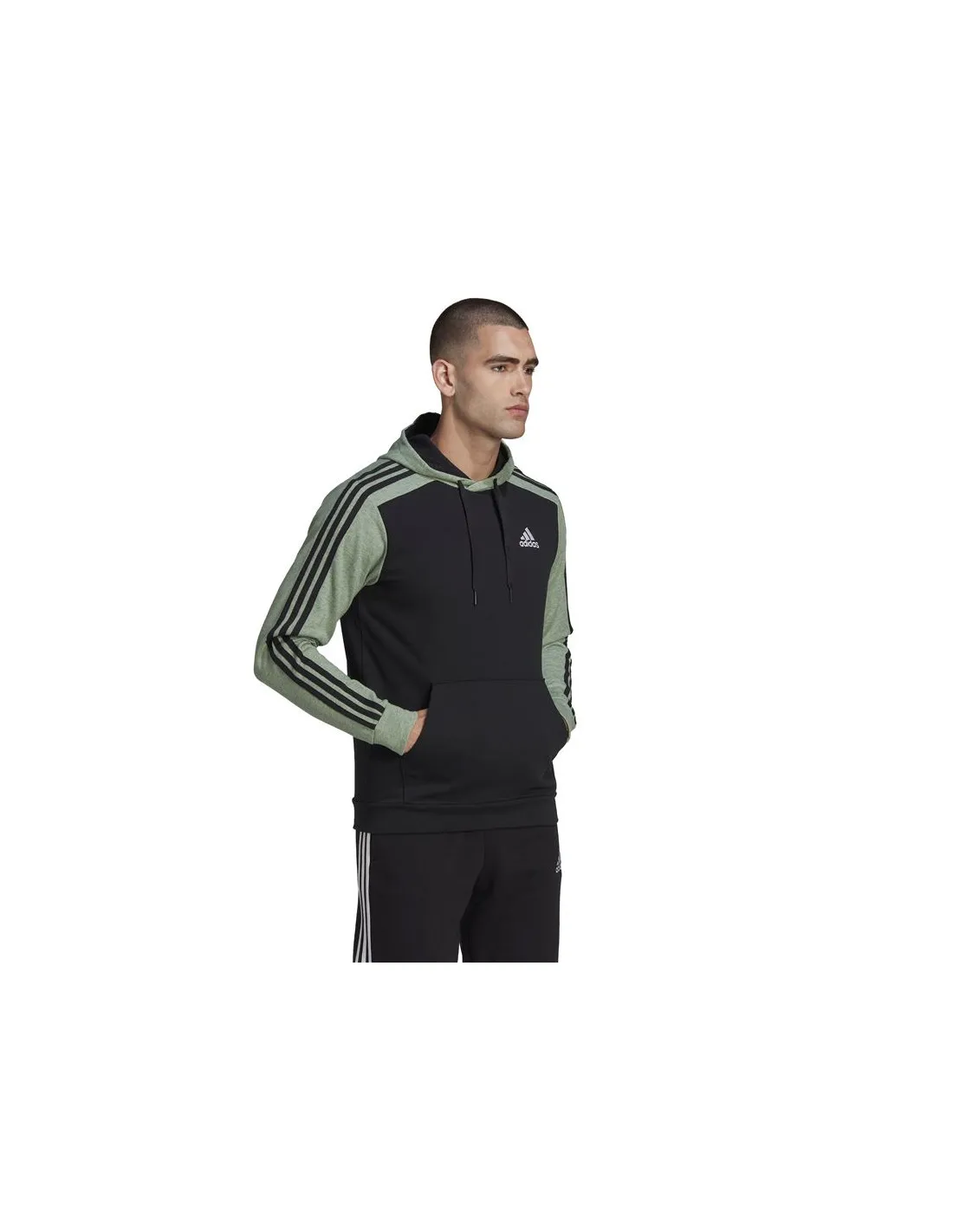 Sudadera adidas Essentials Mélange French Terry Hombre Black