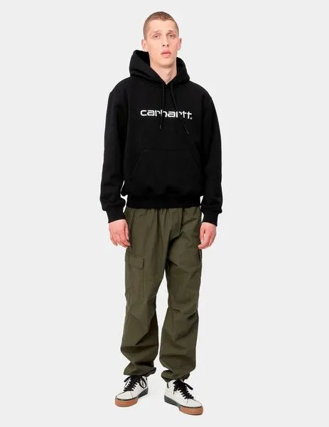 Sudadera Capucha CARHARTT SWEAT- Black / White